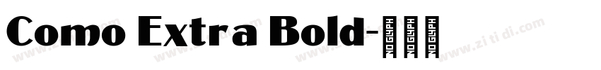 Como Extra Bold字体转换
